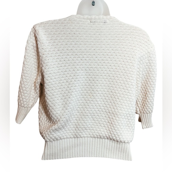 Sweater Project Cream Textured Cardigan - Picture 5 of 5